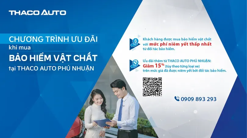 “An tâm tuyệt đối” khi mua bảo hiểm vật chất tại THACO AUTO Phú Nhuận