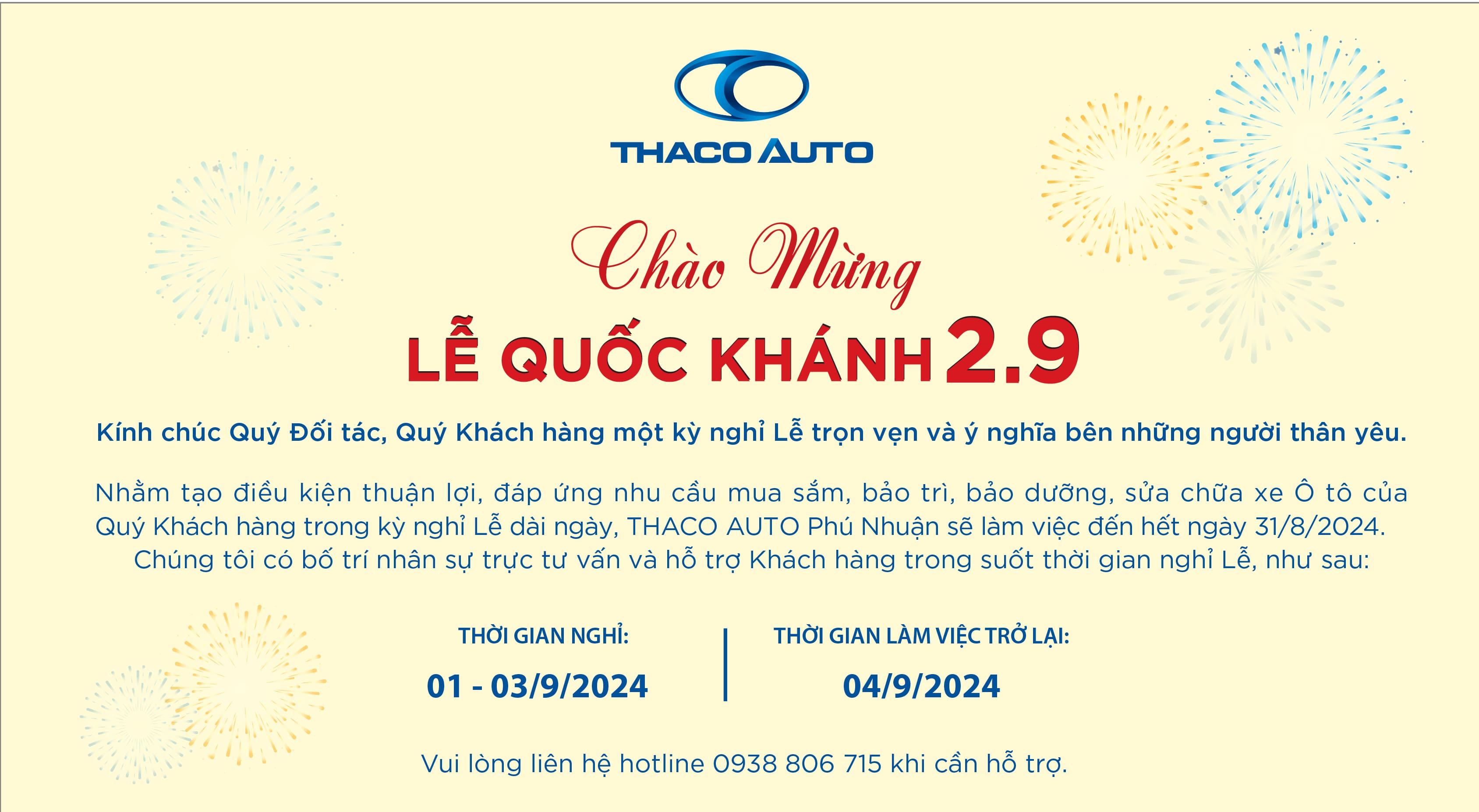 CHÀO MỪNG LỄ QUỐC KHÁNH 2/9